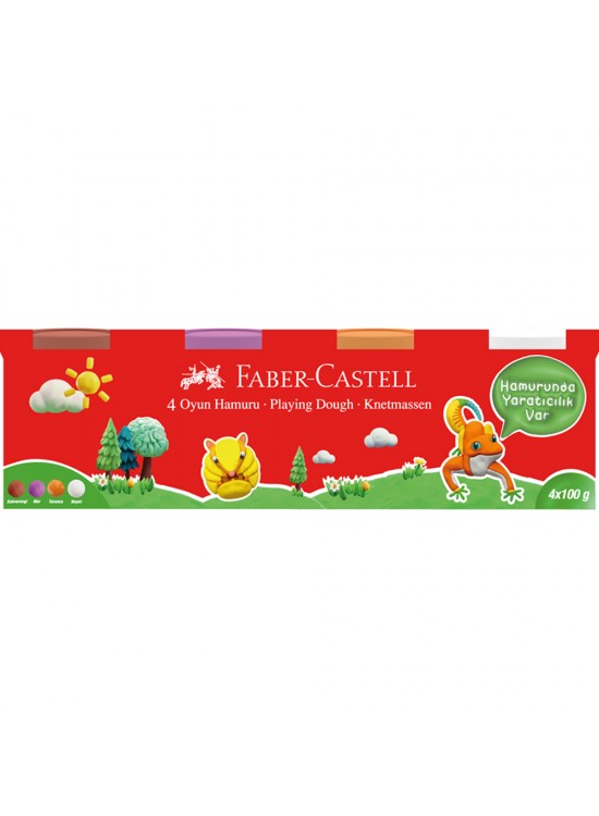 Faber-Castell Oyun Hamuru Klasik Renkler 4x100 Gr 5170 0000042