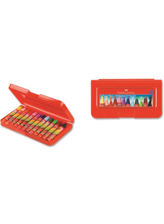 Faber-Castell Pastel Boya 12 Renk Plastik Kutu 5281 125112
