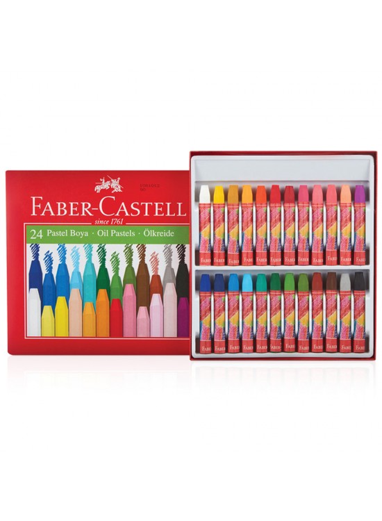 Faber-Castell Pastel Boya Red Line Karton Kutu Köşeli 24 Renk 5282 125324
