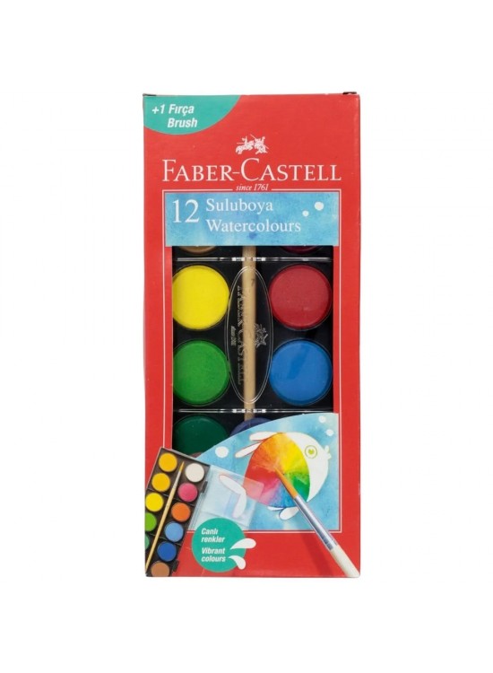 Faber-Castell Sulu Boya Red Line Büyük Boy 12 Renk 5292 125012