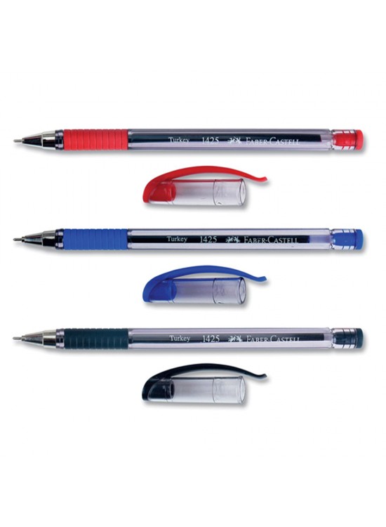 Faber-Castell Tükenmez Kalem İğne Uç Siyah 1425 1100.90973 (1 Adet)