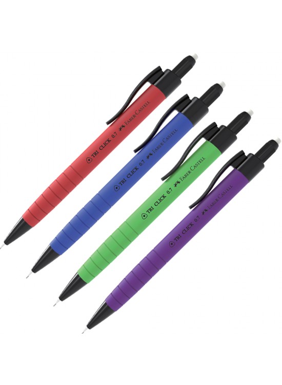 Faber-Castell Versatil Kalem Tri-click Rubberized 0.7 MM 10 Lu