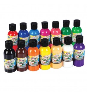 Fatih Akrilik Boya 100 ML Açık Mavi 6 Lı