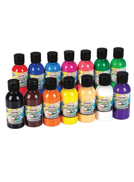 Fatih Akrilik Boya 100 ML Pembe 6 Lı