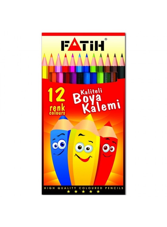 Fatih Kuru Boya Karton Kutu Tam Boy 12 Lİ 33112