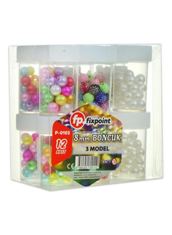 Fix Point Boncuk 8mm Tuzluk (1 Adet)