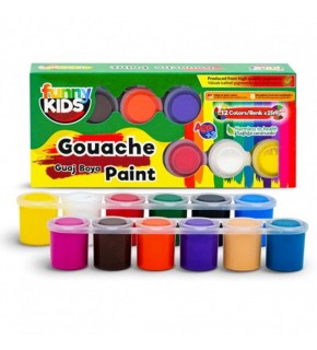 Funny Kids Guaj Boya 12 Lı Set 25 ML