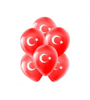Gemar Balon Baskılı Türk Bayrağı G110 30cm 12"