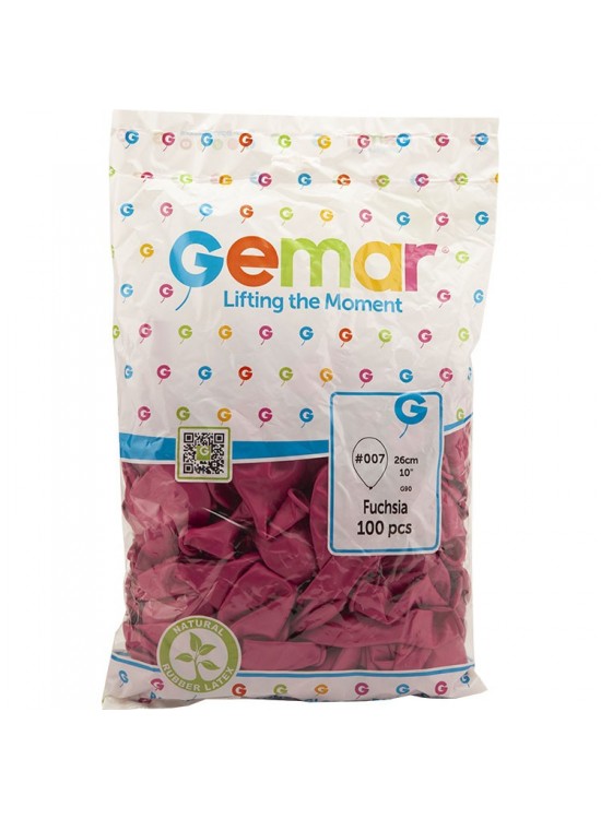 Gemar Balon G90 26Cm 100 Lü Fuşya 007