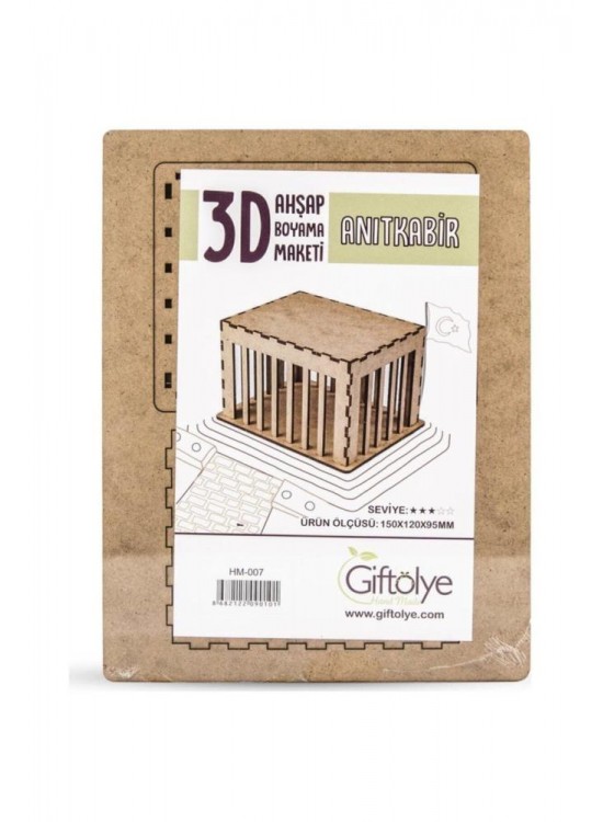 Giftölye 3D Ahşap Anıtkabir Hm-007