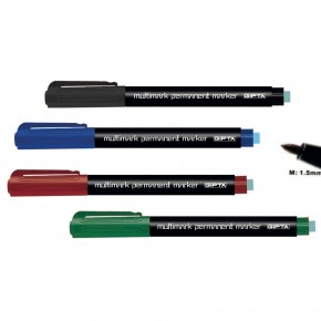 Gıpta Asetat Kalemi Permanent  Markör M Seri 4 Lü Set F1539