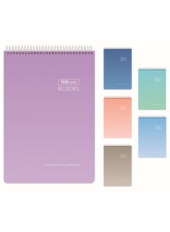 Gıpta Bloknot Thebook Blocks Spiralli Sert Kapak A4 100 YP Çizgili 5521
