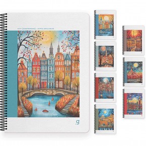 Gıpta Cıty Spiralli Sert Kapak Defter 17x24 80 Yp.Çiz.