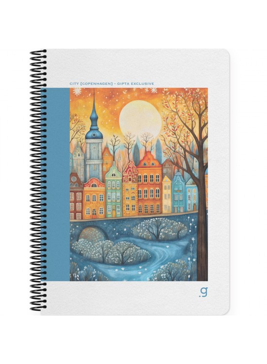 Gıpta Cıty Spiralli Sert Kapak Defter 17x24 80 Yp.Çiz.