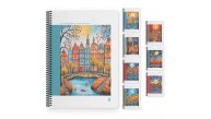 Gıpta Cıty Spiralli Sert Kapak Defter 17x24 80 Yp.Kareli