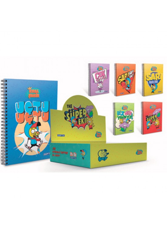 Gıpta Defter Kral Şakir Spiralli Karton Kapak A6 6014