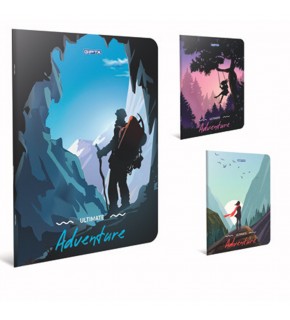 Gıpta Dikişli Karton Kapak Defter Adventure A6 80 Yp Kare.Stn