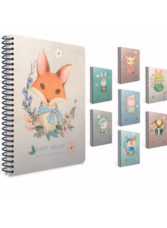 Gıpta Easy Spiralli Karton Kapak Defter A6 80 Yp.çiz.-stand.