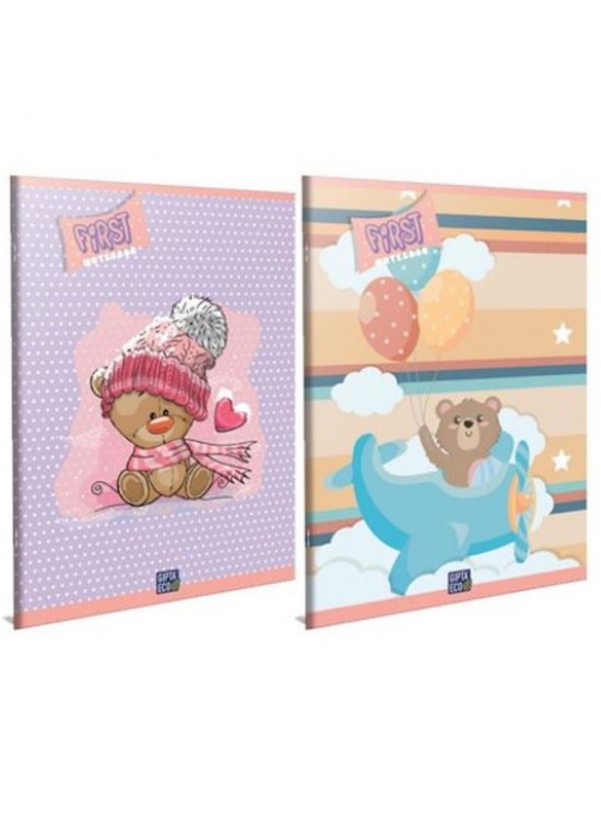 Gıpta Fırst Tel Dikiş Karton Kapak Defter A4 40 YP Kareli 5021