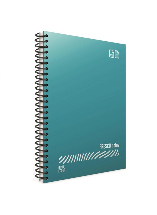 Gıpta Fresco Spiralli Plastik Kapak Defter A5 72 YP Kareli 4943