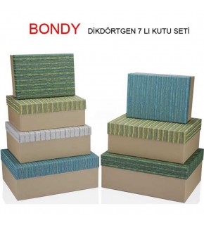 Gıpta Hediye Kutusu Bondy Dikdörtgen 7 Lİ BX80410