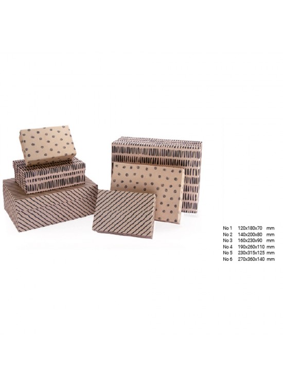 Gıpta Hediye Kutusu Crafty Black Dikdörtgen 6 Lı BX01340