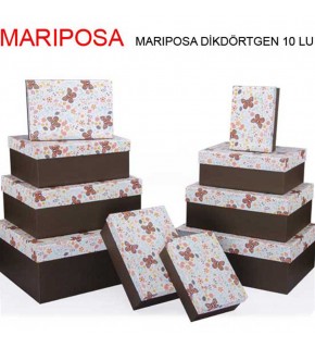 Gıpta Hediye Kutusu Marıposa Dikdörtgen 10 LU Bx76790