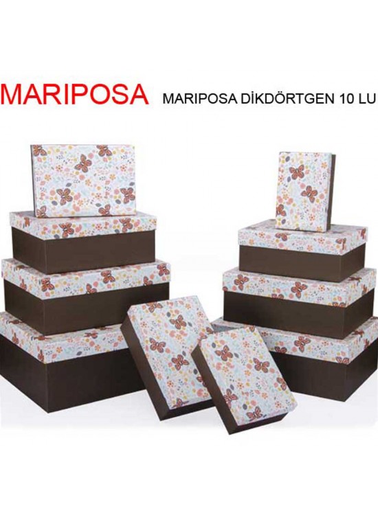Gıpta Hediye Kutusu Marıposa Dikdörtgen 10 LU Bx76790