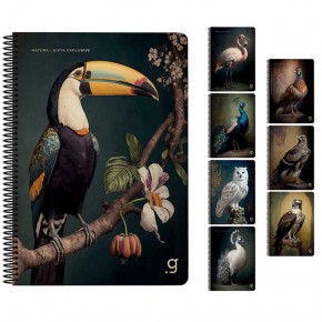 Gıpta Natura Spiralli Karton Kapak Defter A4 80 Yp Kareli