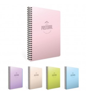 Gıpta Spiralli Plastik Kapak Defter Pastoral A6 80 YP Çiz.Stand 3617