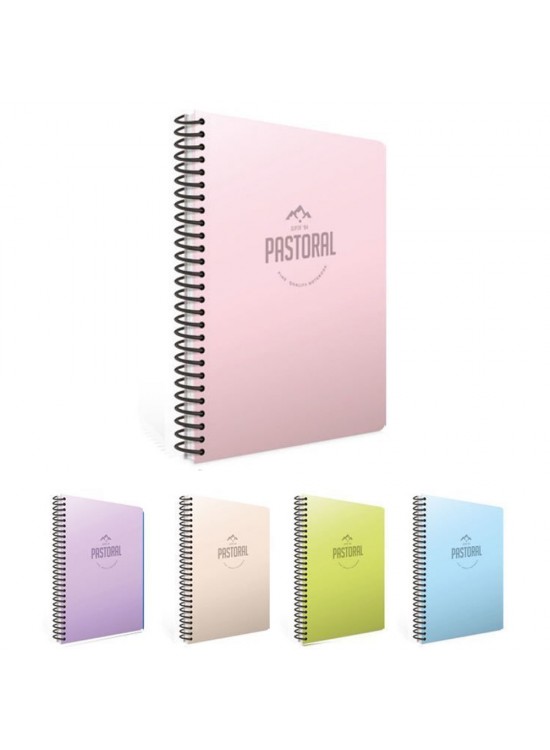 Gıpta Spiralli Plastik Kapak Defter Pastoral A6 80 YP Çiz.Stand 3617