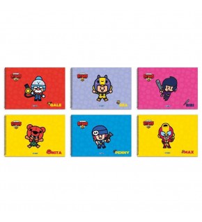 Gıpta Resim Defteri Spiralli 15 YP 17x24 Brawl Star