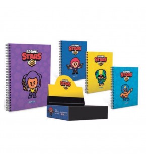 Gıpta Spiralli A6 Karton Kapak Defter Brawl Star