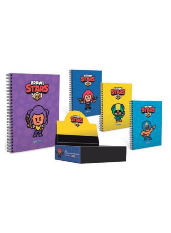Gıpta Spiralli A6 Karton Kapak Defter Brawl Star