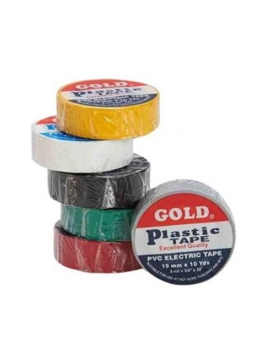Gold Elektrik Bandı 19mmx10yrd Siyah