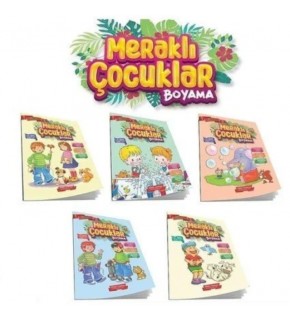 Gönül Yayıncılık Meraklı Çocuklar Boyama Kitabı  (1 Adet)