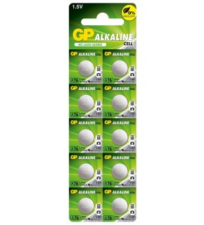 GP GPA76-2C10 LR44 AG13 Alkalin Düğme Pil 10'lu Paket