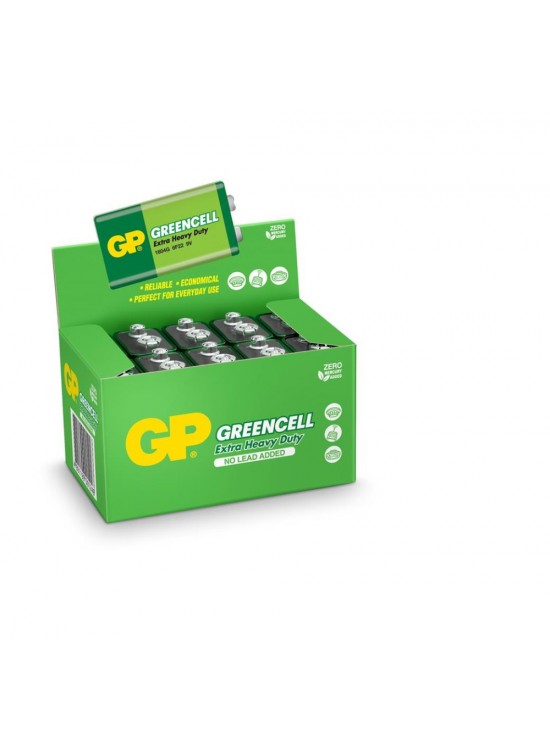 GP Greencel 9V Çinko Pil 10'lu Paket GP1604G-S1