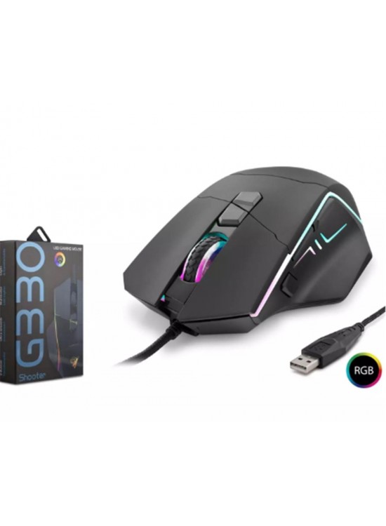 Hadron G330 Shooter 8 Buttons RGB 6400 DPI Usb Oyuncu Mouse (1,50cm Kablo Uzunluğu)
