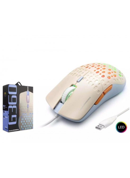 Hadron G360 Rgb 6 Buttons Usb 3600 Dpı Oyuncu Mouse (1,40cm Kablo Uzunluğu)