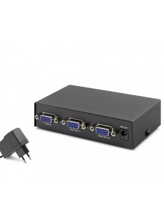 Hadron Hdx1277 2 Port Vga Splitter 200Mhz 1-In 2-Out Siyah