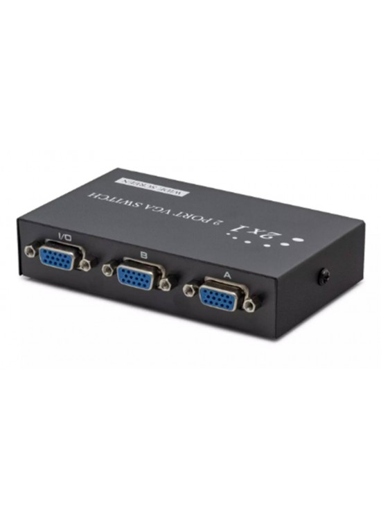 Hadron Hdx1280 2 Port Vga Switch 54Mhz 2Giriş 1Çıkış Butonlu Geçiş