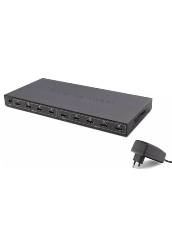 Hadron Hdx1332 8 port Hdmi Splitter 1.4V 1080P 4K 1-In 8-Out Siyah