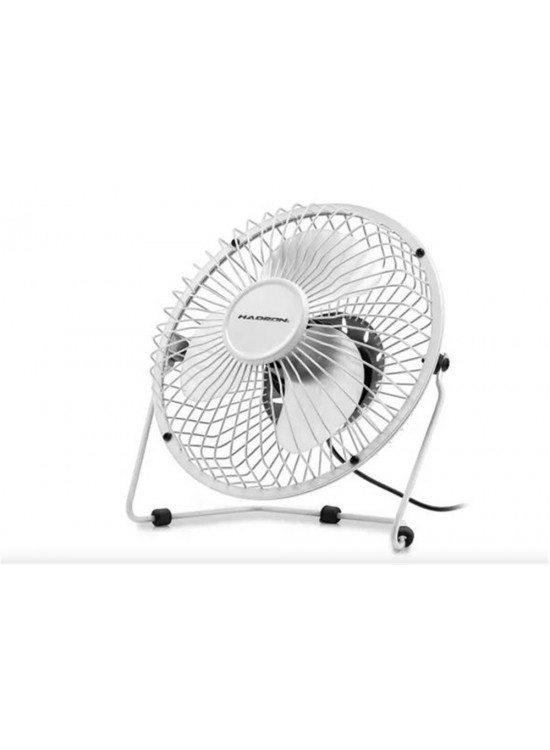 HADRON HDX7252 BEYAZ VANTİLATÖR USB METAL18CM