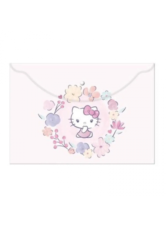 Hello Kitty And Friends Çıtçıtlı Dosya Plastik A4 120770-13 (1 Adet)