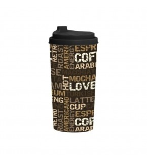Herevin Desenli Kahve Bardağı-Coffe Yazılı 470 CC 161920-008