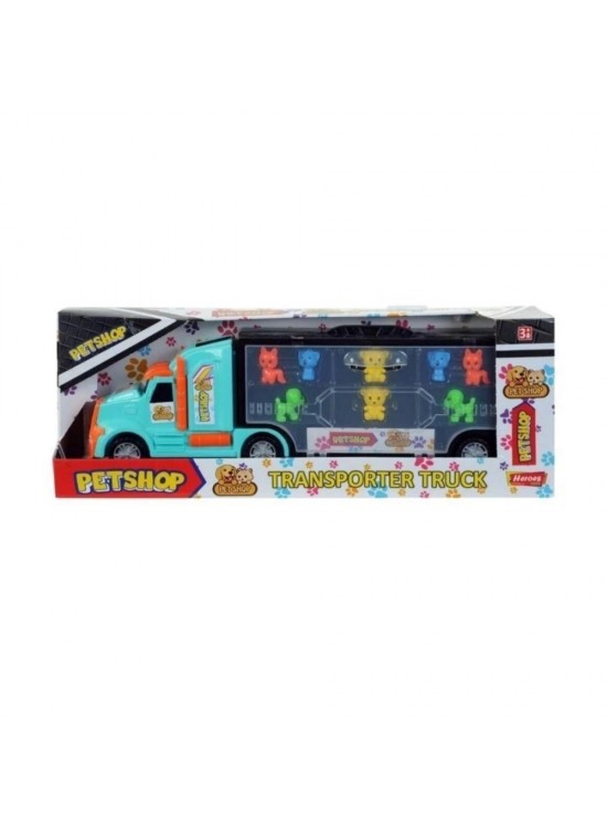 Heroes Toys Çantalı Pet Shop Taşıyıcı Tır Seti