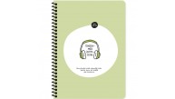 Hisli Şeyler Stickerli Defter Dinlenmek İstiyorum 16,5x22,5 80 Yp.Çiz