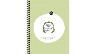 Hisli Şeyler Stickerli Defter Dinlenmek İstiyorum 16,5x22,5 80 Yp.Kar.