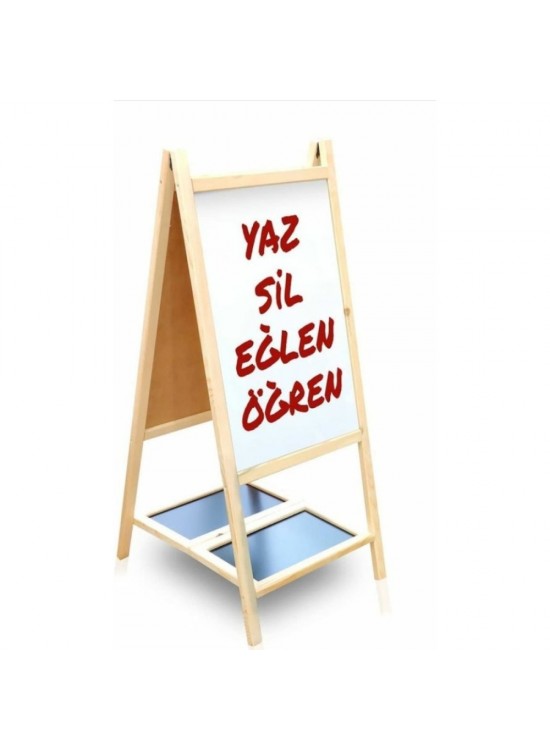 Hobi Eğitim Dünyası Ayaklı Yazı Tahtası -  Çift Taraflı